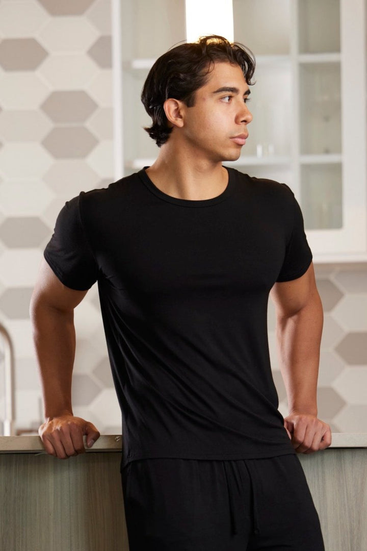 Men's Soft Bamboo Lounge Short Sleeve T-Shirt