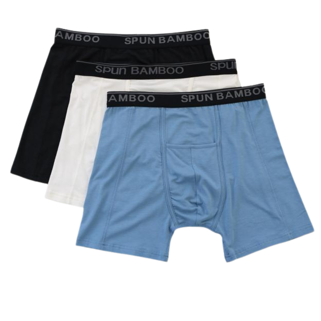 Ultra Soft Bamboo Fiber Breathable Boxer Briefs 3Pack