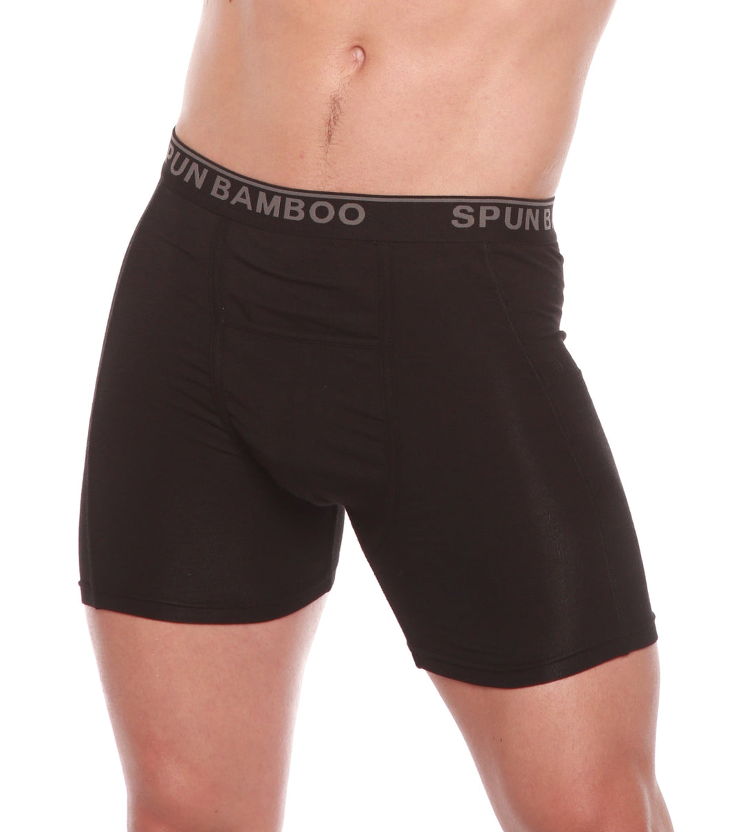 Pocket Underwear. Bamboo Cotton Blend. Mid Rise Brief. Charcoal
