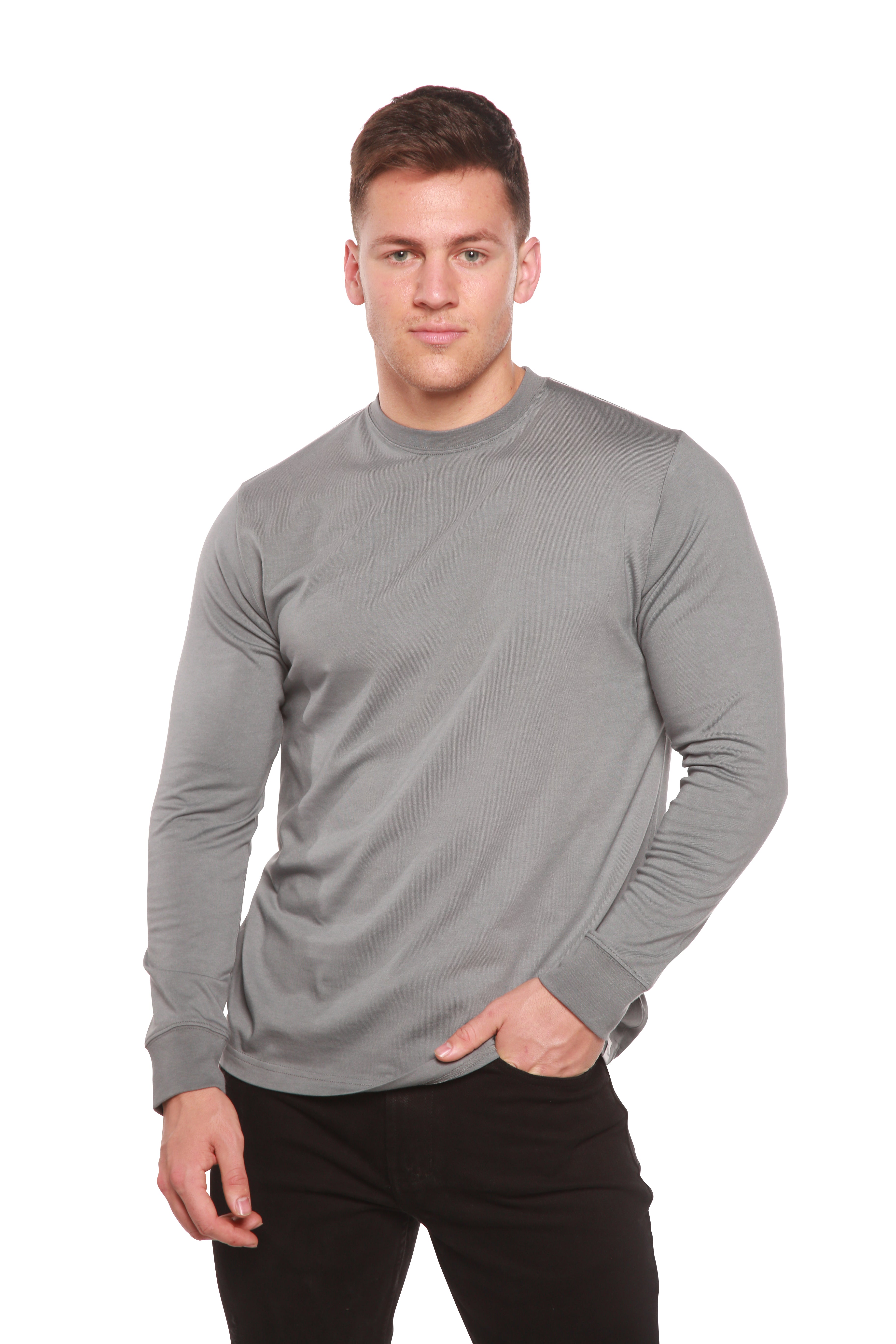 Men's Bamboo Viscose/Organic Cotton Long Sleeve T-Shirt