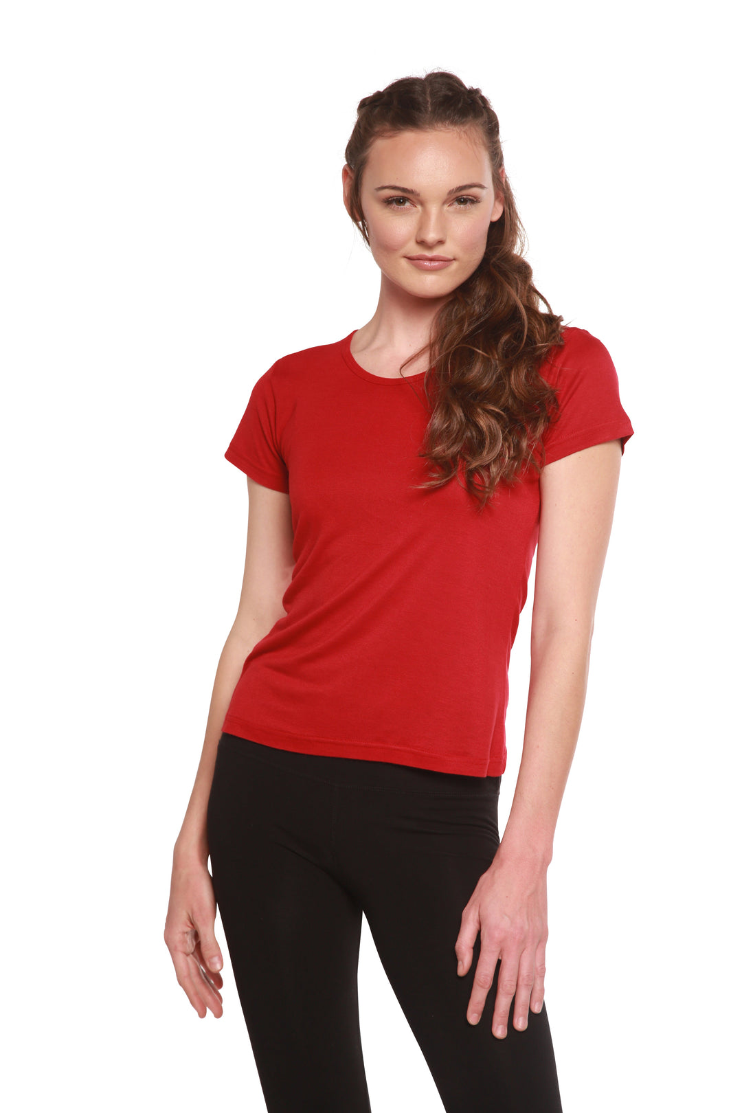 Women's 100% Bamboo Viscose Scoop Neck Short Sleeve T-Shirt – Spun