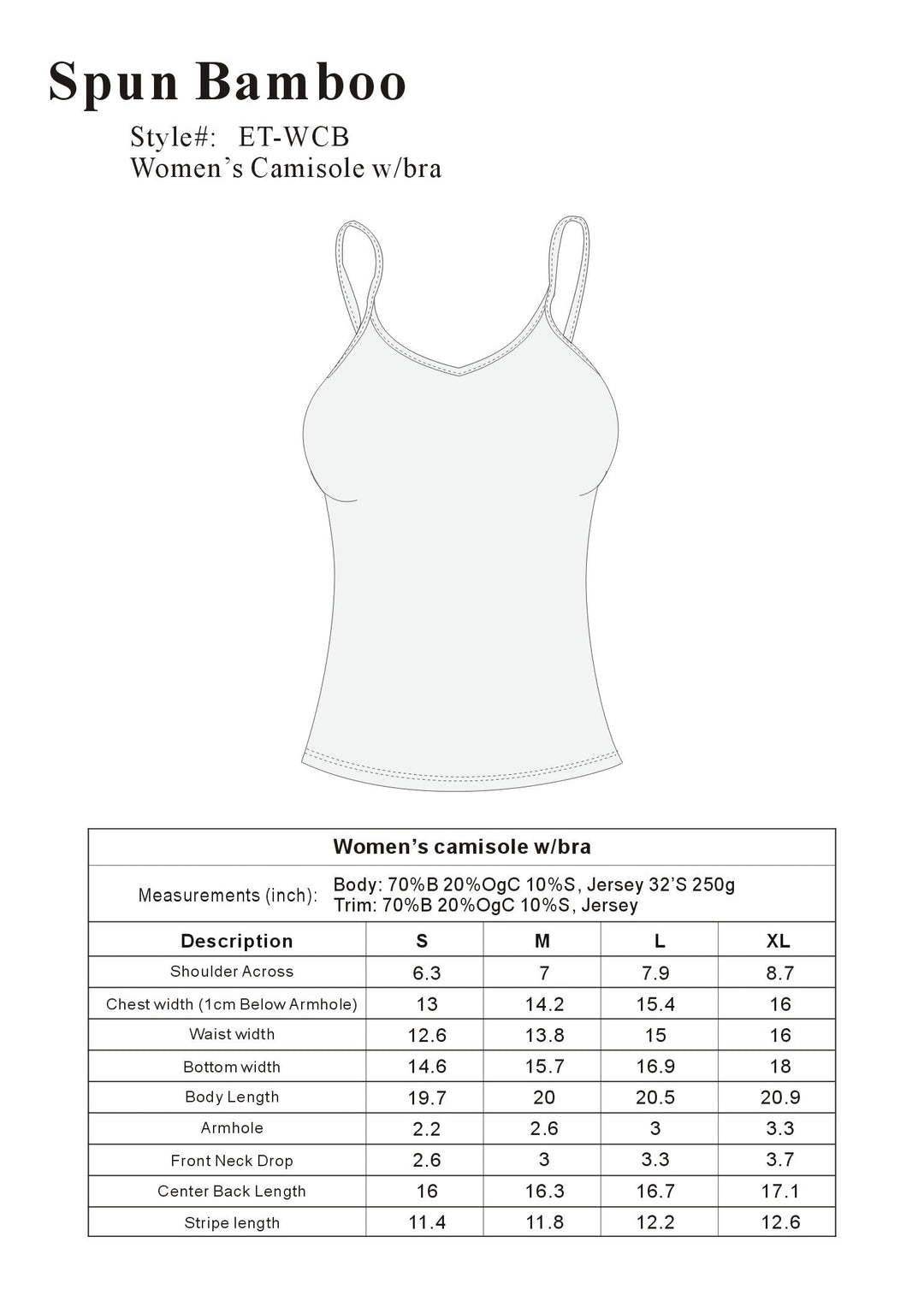  Chirrupy Chief Womens Tank Top Built-in Bra Extra Soft Natural  Bamboo Sleeveless Thermal Camisoles (Beige, S) : Clothing, Shoes & Jewelry